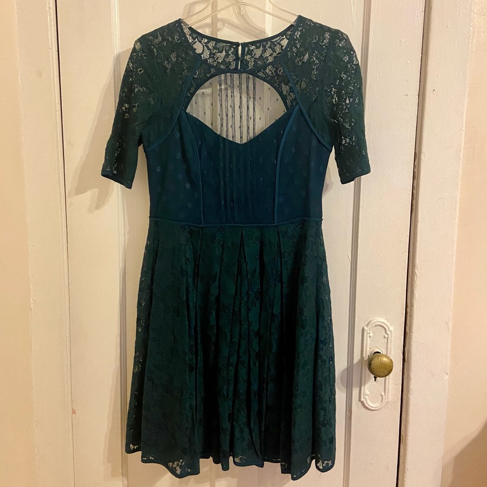 BCBG Green Lace Dress